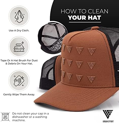 Бейзболна шапка Urban Effort възстановяване на предишното положение шофьор на камион Hat |бейзболна шапка с дишаща мрежа за мъже и Жени | Регулируем за кацане, за всеки ден