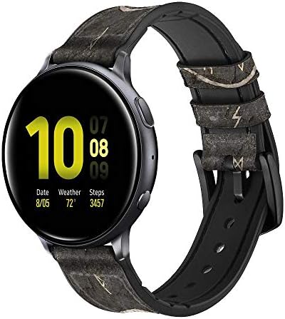 CA0714 Скандинавски Символ на Древните викинги, Кожен и Силиконов Ремък за смарт часа на Samsung Galaxy Watch, Watch3 Active, Active2, Gear Sport, Gear S2 Класически Размери (20 mm)