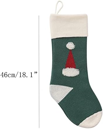 Коледна Украса На Коледни Чорапи Подарък Пакет Детски Бонбони Домашни Семейни Празници Чорапи За Декорация На Чанта Коледен Чорап Подарък Плетене На Чорапи Дърво