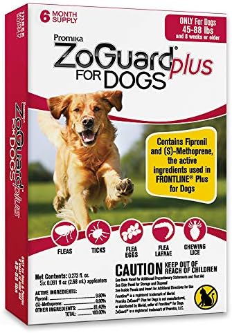 ZoGuard Plus от бълхи и кърлежи за кучета (големи - 45-88 паунда)