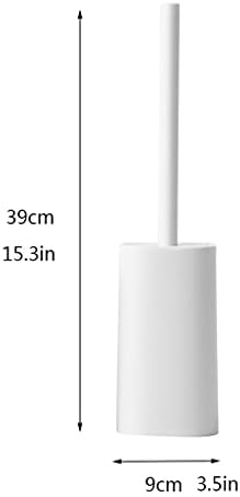 Четка за тоалетна и Закрита четка за тоалетна четка за тоалетна с дълга дръжка Дизайн проста. Удобен Домакински Набор от тоалетни четки за Баня, Дълбоко почистване