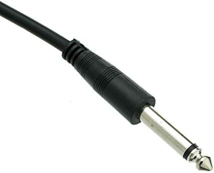 CableWholesale 1/4 Инчов Моно-кабел за свързване, 15 фута от 1/4 Моно-штекерного до 1/4Моно-штекерного кабел за Електрически инструменти