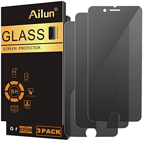 Защитно фолио Ailun Privacy Screen Protector за iPhone 8 7 6 6s 3 pack от Закалено стъкло Anti Spy Private [Черен]