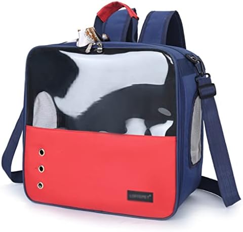 ADKHF Лаптоп Раница на рамото За Малко Куче, Водоустойчива Дишаща Прозрачна чанта за домашни любимци на открито (Цвят: C Размер
