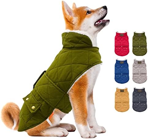 Палто за кучета KYEESE в Студено време, Уютна Ветрозащитная Топло яке от Шерпи с Подплата за Малки Кучета, Облекло за кучета с Пухкава
