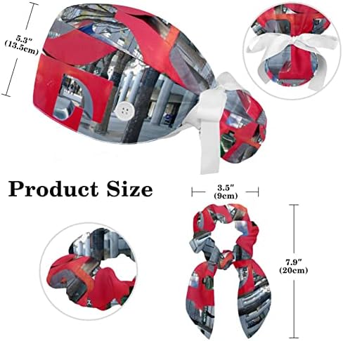 Регулируема Шапчица-Скраб за Любов, Работна Шапка За Коса с Завязкой във формата на Конска Опашка, Мека Шапчица Хирургична медицинска