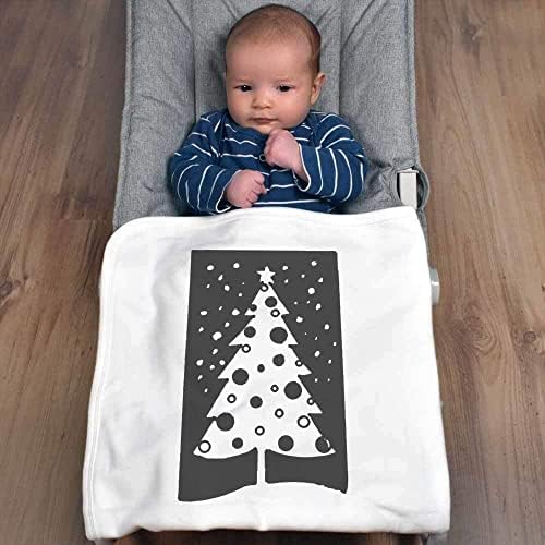 Памучни Бебешки одеяла/Шал Коледна елха в снега (BY00026562)