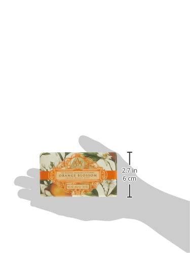 Парче Луксозен сапун AAA Floral Тройно мелене - Портокалов цвят - 200 г / 7 мл (Без SLS и парабени)