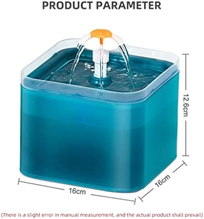 SLATIOM Автоматично чешма за вода за котки с капацитет 2 литра с led подсветка, USB-диспенсер за вода за домашни любимци с рециркуляционной