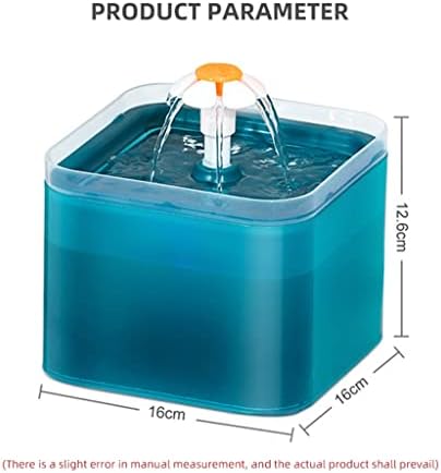 SLATIOM Автоматично чешма за вода за котки с капацитет 2 литра с led подсветка, USB-диспенсер за вода за домашни любимци с рециркуляционной филтрация за котки, а (Цвят: C раз