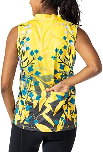 Упорит Байковый Трико без ръкави от спукването на окото Женска риза UPF 40+ Свободно размери, нормални и Големи размери