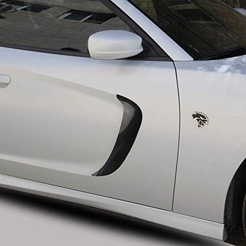 crosselec Въглеродни Влакна Предната Врата Странично Крило Лъжички Вентилационни Отвори за Dodge Charger 2015 21017 2018 2019 2020 2021
