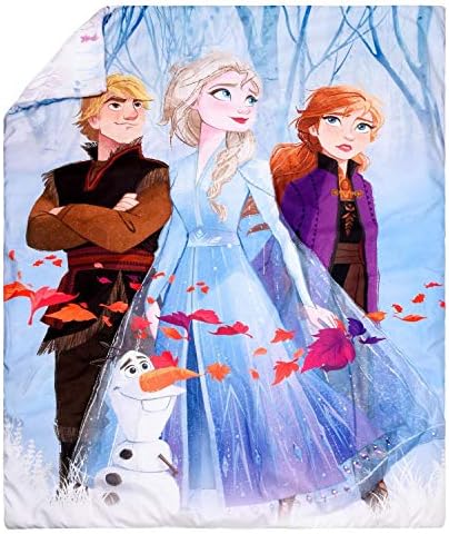 Комплект спално бельо за деца Дисни Frozen II от 3 теми - Одеяло, чаршаф и Калъфка за възглавница