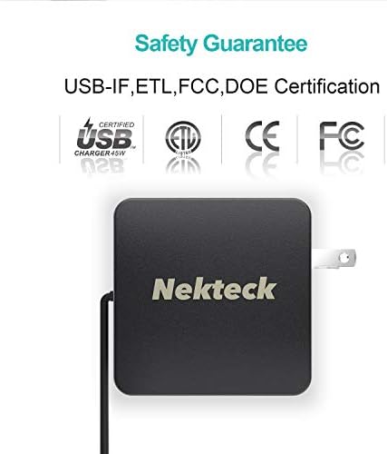 Зарядно устройство Nekteck S22, S23 Ultra 45w USB-C с кабел с дължина от 6 фута, PD.3 (PPS), малка Samsung Super Fast Charger Type