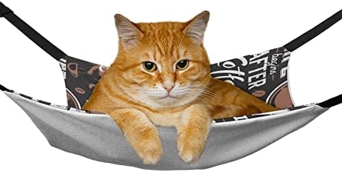 Хамак за домашни любимци Coffee Sleeping Cat Bed с Регулируеми Каишки и Метални Куки 16,9 x 13