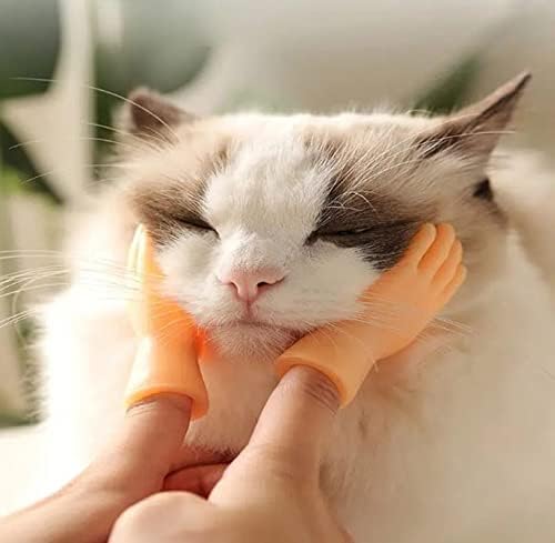 6шт. Интерактивни Играчки за домашни любимци, Кухненски Ръкавици за малки пальчиков! Едно Мъничко Коте Масажи Пръсти На Ръцете!