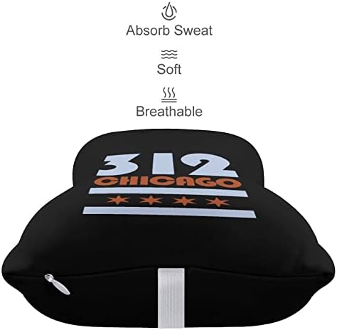 Флаг Чикаго 312 2 бр. Автомобилни Възглавница за шията Дишаща Автоматична Възглавница За главата с останалите Удобна Възглавница