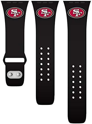 Силиконов ремък за часа Game Time San Francisco 49ers Съвместим с Apple Watch