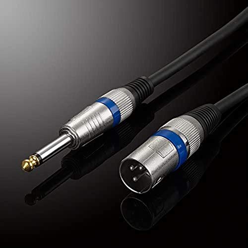Dvtel 6.35 Второкурсник-XLR Съединители 6.5 Моно-XLR аудио кабел смесване конзоли Кабел Микрофонен Кабел Аудиоадаптера (размер: 20 м)