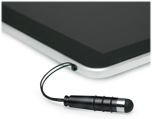 Стилус KUDOSALE за докосване на екрана Smart Lock, BoxWave® [Мини-капацитивен стилус] Капацитивен Стилус с малък гумен фитил за сензорния екран KUDOSALE Smart Lock - Черно jet black