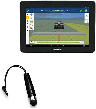 Стилус за Trimble GFX-350 (Stylus Pen от BoxWave) - Мини Капацитивен Стилус с Малък Гумен фитил, Капацитивен Стилус за Trimble GFX-350 - Черно jet black