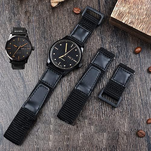 AHGDDA найлонов ремък на нато за часа на S-eiko № 5 007 м-ido Samsung Gear S3 huaweiGT2 спортен каишка за часовника 22 мм Класически черен каишка за часовник