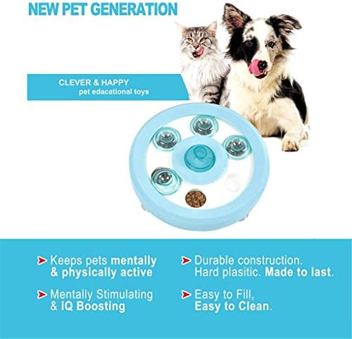 SLATIOM Здрав Кормораздатчик Пъзел игра за Кучета Мини Нетоксични IQ Образователни играчки за Интерактивни Кученца Бавно хранилки за домашни любимци, Лесни за почиств