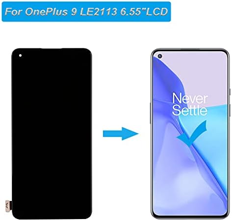 E-yiiviil AMOLED дисплей, съвместим с OnePlus 9 LE2113, LE2111, LE2110, LE2117, LE2115 6,55LCD дисплей с докосване на екрана в колекцията