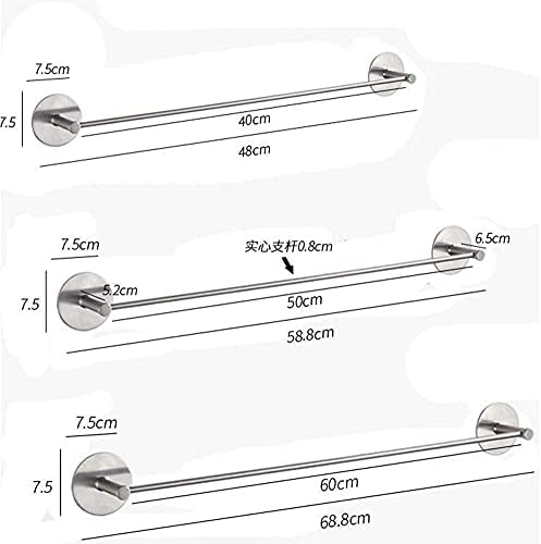 Отопляеми кърпа LXDZXY, Закачалка За Кърпи, Държач за Кърпи, Пръчка за кърпи от Неръждаема Стомана, Монтиране на стена, За Баня, За Съхранение, Без Пробиване, Однополюсн