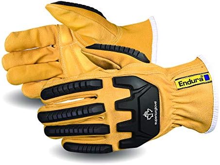 Противоударные ръкавици за шофьори Endura® Oilbloc™ от коза кожа с подплата от kevlar®- 378GKGVBL