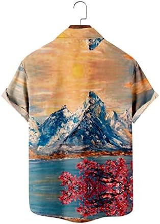 Стилни ежедневни дишаща удобна плажна риза с флорална принтом, летен топ редовен намаляване, мексикански ризи
