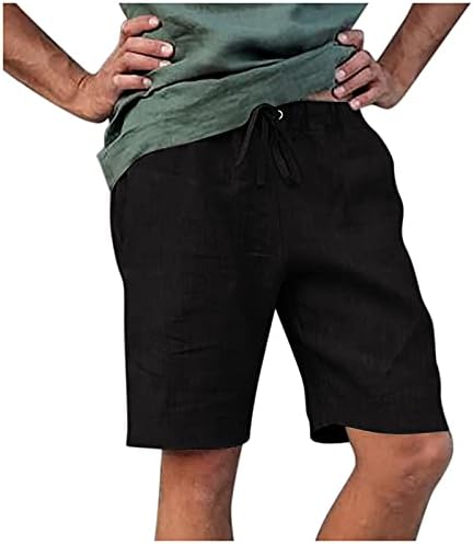 Мъжки къси Панталони ZDFER, Ежедневни Панталони за Улицата, Спортни Памук, Ленени Шорти, Плажни Работни Панталони-Карго, Къси Панталони