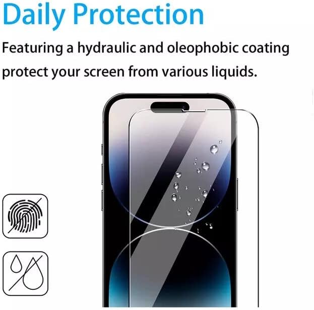 Защитно фолио Pro + за iPhone 14 Pro Max [Дисплей с диагонал 6,69 инча] [Проста рамка за инсталация]