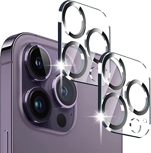 Защитно фолио за обектива на камерата TTIMORE за iPhone 14 Pro /iPhone 14 Pro Max - Закалено стъкло, пълно покритие, защита от надраскване,