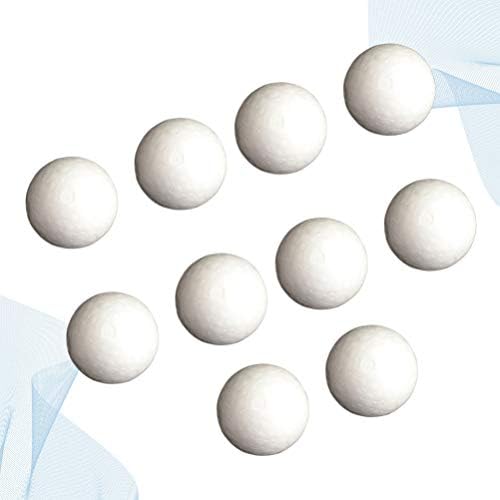 Amosfun 20pcs Бели Полистирен Топки За Бродерия, Моделирующие Твърди Топки от Стиропор, Кръгли топки Направи си сам, с размери Около 10 см‰