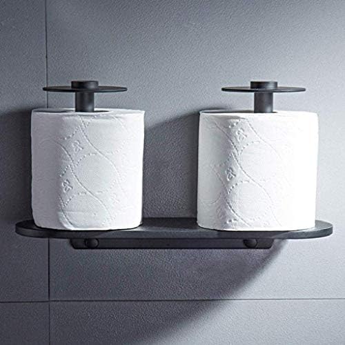 Метален Държач за тоалетна хартия WSZJJ -Държач за Тоалетна хартия, Модерен Държач за кърпички в двойна Ролка от Неръждаема Стомана, Неръждаема Държач за кърпички в б?