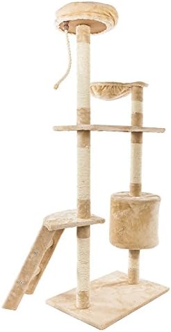 XYYSSM 60Твърди Сладък Сизалевый Въже Плюшена Котка да се Катерят По Дървото на Котешка Кула Бежово?Подходящ за Малки и Средни котки