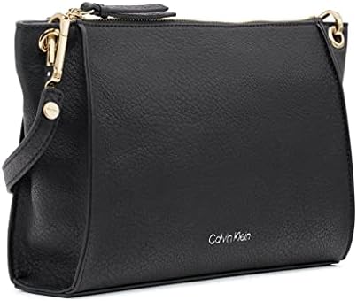 Кроссбоди Calvin Klein Reyna, Черен /Златен