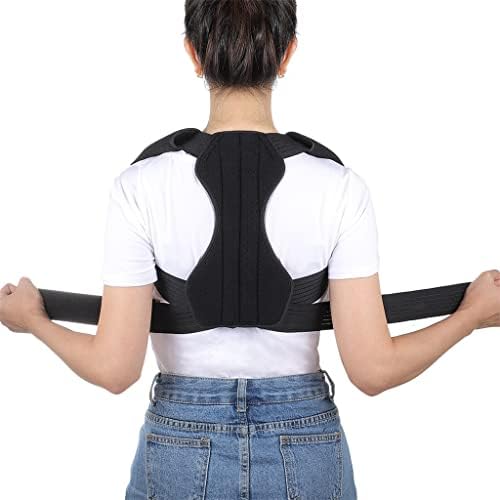 Колан за корекция на стойката на тялото IRDFWH Колан за корекция на гърба с двойна стоманена плоча, която поддържа кифоз, колан за подпомагане на гърба Унисекс (Цвят: D,