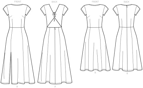 Комплект за шиене на рокли с къс ръкав New Look Misses, код N6696, Размери 6-8-10-12-14-16-18