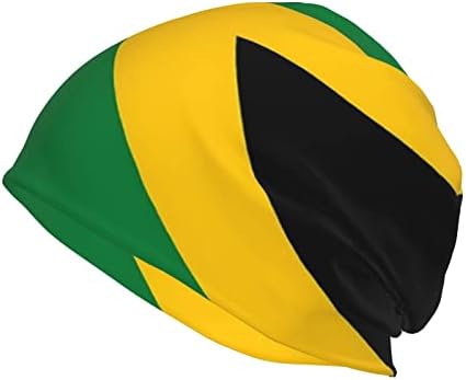LVGOOKI Ямайка Ямайски Флаг, Шапчица с Припокриване, Модерен Зимни Шапка, Шапки, Шапки, Гамаши, Шал, Вязаная Капачка за Жени, Мъже