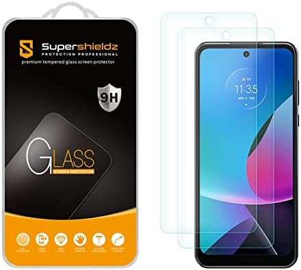 Supershieldz (2 опаковки) е Предназначена за Motorola Moto G Power 5G (2023) [Не е подходящ за модели 2020-2022] Защитен слой от закалено стъкло, не се драска, без мехурчета