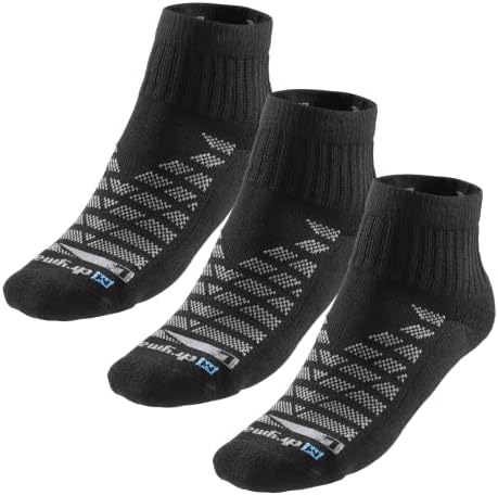 Мъжки и Дамски чорапи за бягане R-Gear Drymax Quarter | Дишащи, с контрол на влажност и защита от образуване на блистеров | 3 опаковка