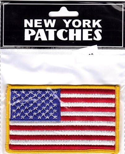 Нашивка с флага на САЩ с 3.5 x 2 В търговията на Дребно опаковки