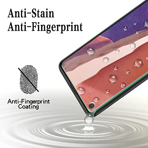 MAYtobe [4 опаковки] за Samsung Galaxy A21s Защитно фолио за екран от закалено стъкло, защита от надраскване, без мехурчета, подходяща за своята практика, е лесен за инсталиране