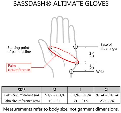 Ръкавици за Риболов BASSDASH ALTIMATE, Слънчеви Ръкавици За Лов Без пръсти, UPF 50 +, Мъжки и Женски UV ръкавици