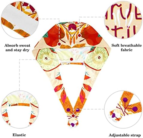 Хирургически Шапки и Набор от гумени ленти за Уши с Кроличьими Уши, Непрекъснато Регулируеми Търкане-Шапки Palmetto с Пуговицей за Жени на Медицински консумативи