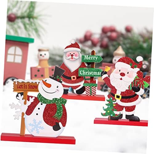 NOLITOY 1 бр. Коледен Дървена Маса Флаш Играчки, Пълнител за Отглеждане, Декорация във формата на Сърце, Коледни Дървени Плакети,