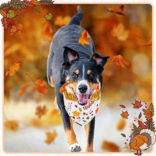Кърпи за Кучета в Деня на Благодарността, 2 опаковки, WANYANG, Реверсивная Кърпа за Деня на Благодарността за Кучета, Есенни Кърпи за кучета в Деня На Благодарността, Ша?