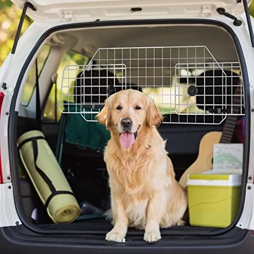 Авто бариера Gtongoko за кучета за джипове, Регулируема ширина от 35,5 до 59,5, Сгъваем за лесно съхранение, Универсална засаждане,
